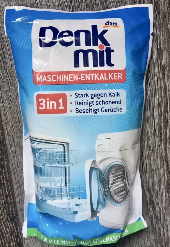 Chất vệ sinh máy giặt, máy rửa bát Denkmit Maschinen-Entkalker 3in1